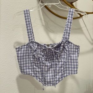 Cotton Candy LA purple corset top. Size small.